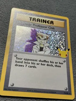 Imposter Professor Oak 73/102 Rare texture Holo Pokemon Card Celebrations - Image 3