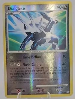 Pokemon TCG Dialga Diamond & Pearl Holo Rare Card 1/130 Reverse Holo - Image 1