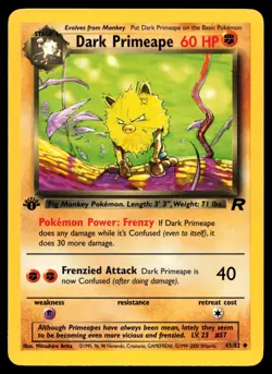 Dark Primeape 43/82 Team Rocket 1st Edition Regular Pokemon Card - Image 1