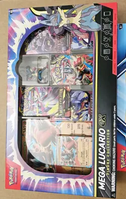 Set Pokemon Card M Kangaskhan Ex Box & M Lucario Ex Figure Collection - Image 3