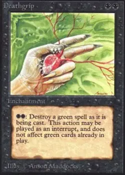 1 x Deathgrip - Unlimited - NM-Mint - MTG - Image 1