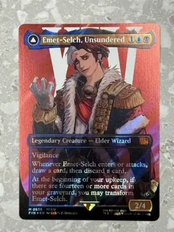 Emet-Selch, Unsundered (Borderless) (Surge Foil) #539 MTG Final Fantasy FIN NM - Image 1