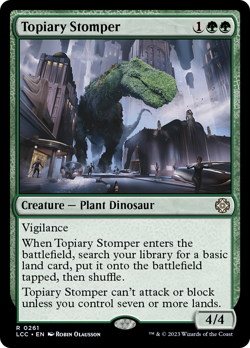 Topiary Stomper [The Lost Caverns of Ixalan Commander] Magic MTG - Image 1