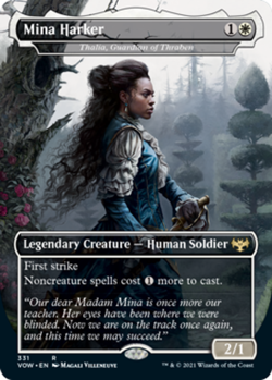 1 x Mina Harker - Thalia, Guardian of Thraben - Foil - Innistrad: Crimson Vow - - Image 1