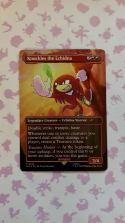 Secret Lair x Sonic: Knuckles the Echidna (🌈Rainbow Foil) - Image 1