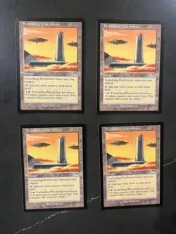 4x Forbidding Watchtower x4 - Urza's Legacy - MTG Magic - (1) NM (3) LP - Image 1
