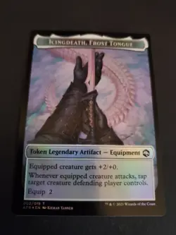 Treasure Icingdeath, Frost Tongue (002) Foil Token Forgotten Realms MTG NM - Image 2
