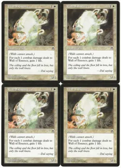 MTG Wall of Essence x4 Stronghold Uncommon LP Playset - Image 1