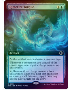 Rimefire Torque - Foil - Extended Art Lorwyn Eclipsed MTG - Image 1