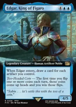Edgar, King of Figaro - Extended Art FIN NM MTG - Image 1