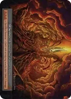Sorcery: Contested Realm Vesuvius Unique Regular NM Beta - Image 1