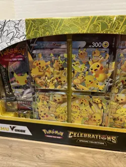 Pokemon Celebrations Special Collection Pikachu V-UNION Factory Sealed 2021 - Image 4
