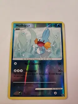 Mudkip Pokemon TCG Great Encounters Reverse Holofoil Foil Common Card # 80/106 - Image 1