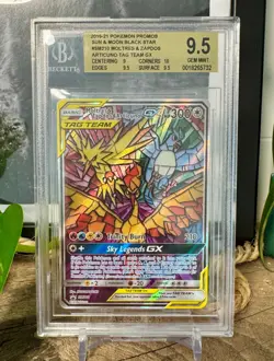Moltres & Zapdos & Articuno GX #SM210 - Pokemon Card Beckett BGS 9.5 GEM MINT - Image 1