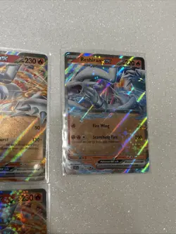 LOT OF 3 RESHIRAM EX WHITE FLARE POKEMON STAMPED PROMO ULTRA RARE Mint - Image 4