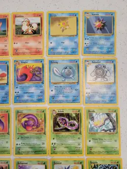 Vintage Pokemon Card Lot of 36 - Base Set Jungle Fossil WOTC 1999 LP/NM - Image 3