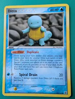 2005 Pokemon EX Delta Species Ditto Squirtle #64/113 MP - Image 1