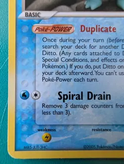 2005 Pokemon EX Delta Species Ditto Squirtle #64/113 MP - Image 5