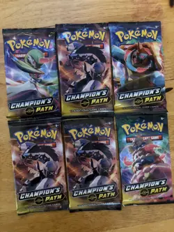 Pokemon TCG: 4X Champion's Path Booster Pack Art Set ✅SEALED✅ - Image 1