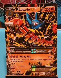 M Lucario EX 55/111 XY - Furious Fists Holo Mint Condition 2014 Pokemon - Image 1