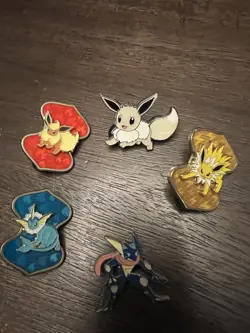 Pokemon Pin Lot Of 5 Official Licensed Pins from TCG Product Evee, Greninja - Image 3