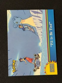 Fit To Be Tied OR2 Pokemon Topps Series 3 Orange Islands Blue Logo 1st Print - Image 1