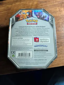 Pokemon TCG: Dawn Wings Necrozma-GX Prism Pokemon Tin 2018 - Factory Sealed !! - Image 3