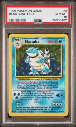 PSA 10 GEM MINT Pokemon CHARIZARD and BLASTOID Holo Base Set (higher cert. ) - Image 5