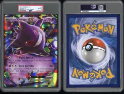 2014 POKEMON XY PHANTOM FORCES #34 GENGAR EX GENGAR-EX BOX-JUMBO PSA 8 - Image 3