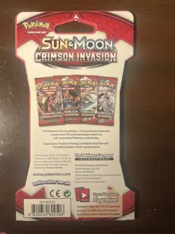 4 Pokemon TCG: Sun & Moon Crimson Invasion Sleeved Booster Packs - Image 3