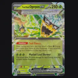 Teal Mask Ogerpon ex 012/131 Prismatic Evolutions Double Rare Pokemon TCG NM - Image 1