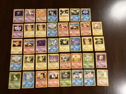 Pokemon TCG Vintage Card Lot - Preowned 39 Cards Pokemon - Image 1
