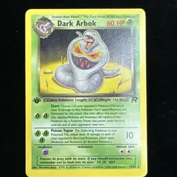 1st Edition Dark Arbok 19/82 Team Rocket Set Rare Vintage Pokemon Card 💎🔥🏅 - Image 1
