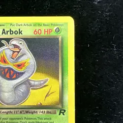 1st Edition Dark Arbok 19/82 Team Rocket Set Rare Vintage Pokemon Card 💎🔥🏅 - Image 3