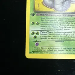 1st Edition Dark Arbok 19/82 Team Rocket Set Rare Vintage Pokemon Card 💎🔥🏅 - Image 4