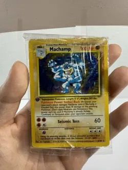Pokemon Machamp 8/102 Base Set 1st Edition Holo NEW FACTORY SEALED! - Image 2