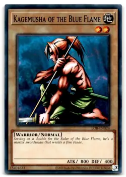 Yu-Gi-Oh! Kagemusha of the Blue Flame LOB-EN028 - Leg. of Bl. Ey.-25th -Unl. Ed. - Image 1