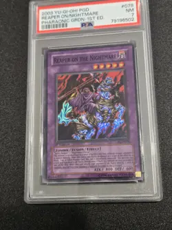 Yu-Gi-Oh! TCG: Reaper on the Nightmare PGD-078, 1st Edition, Super Rare, NM,psa - Image 1
