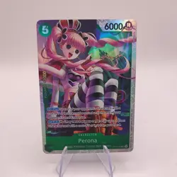 One Piece Perona OP14-033 SR AZURE SEA'S SEVEN ENGLISH OP14 Ships Immediately - Image 1
