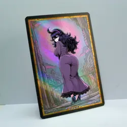 HEX MANIAC Waifu Anime Card LIMITED 1/1 Custom TCG Holo T12979 - Image 2