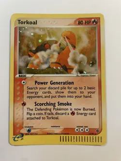 Torkoal 12/97 EX Dragon Holo Rare Pokemon Card TCG Mint - Image 1