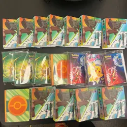 19 Count Pokemon TCG Mini Portfolio Binder Lot - Each Hold 60 Cards Multiple Set - Image 1