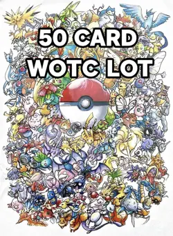 Pokemon Vintage Card WOTC MEGA LOT 50 Total Base Base 2 Neo Gym Legendary + RARE - Image 1