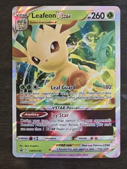Leafeon VSTAR SWSH195 SWSH: Sword & Shield Promo Cards Holo - Image 1