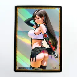 TIFA LOCKHART Waifu Anime Card LIMITED 1/1 Custom TCG Holo T12994 - Image 1