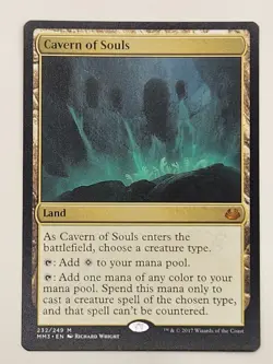 MTG Cavern of Souls Modern Masters 2017 Regular Mythic Rare Card - Image 1