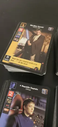 Star Wars Young Jedi CCG Mixed Lot 300 Cards Menace Darth Maul Jedi Council Card - Image 3