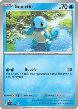 2x Squirtle (Cosmos Holo, #048) - H SV - Scarlet & Violet Promo Cards LP Pokemon - Image 1