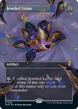 MTG English Jeweled Lotus (Textured Foil) NM Foil Commander Masters - Image 1