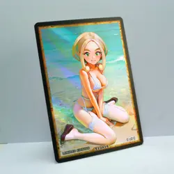 VIOLA Waifu Anime Card LIMITED 1/1 Custom TCG Holo Goddess Story ACG T13079 - Image 2